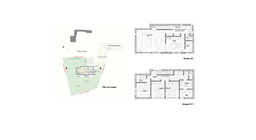 Plan de masse - Plans de niveaux