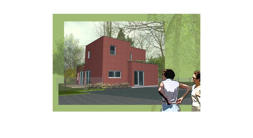 Maison ossature bois - Insertion dans le site