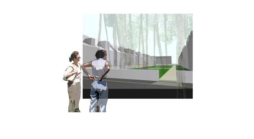 Etude urbaine -  Perspective paysagère en maquette numerique