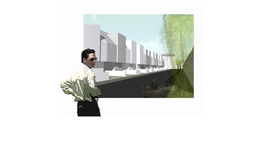 Etude urbaine -  Perspective paysagère en maquette numerique