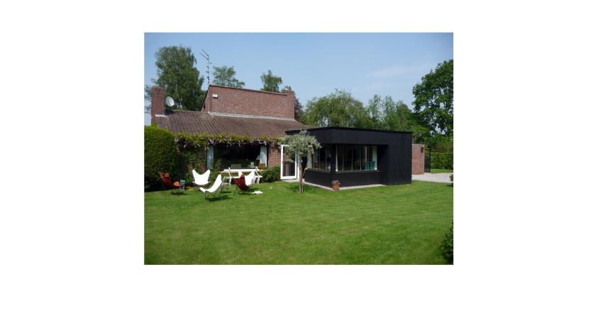 Extension en ossature bois d'une maison individuelle