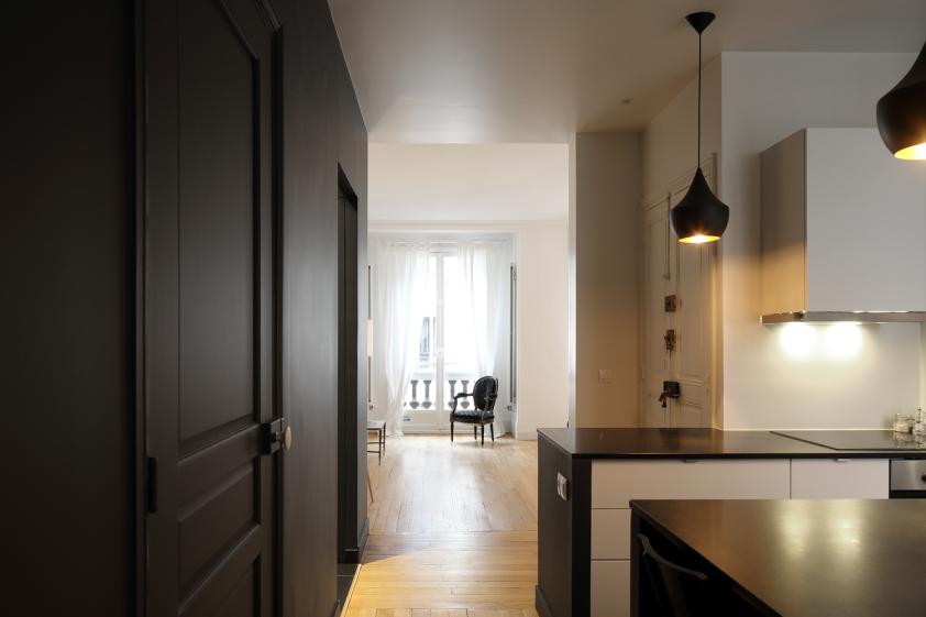 Réunion de deux appartements