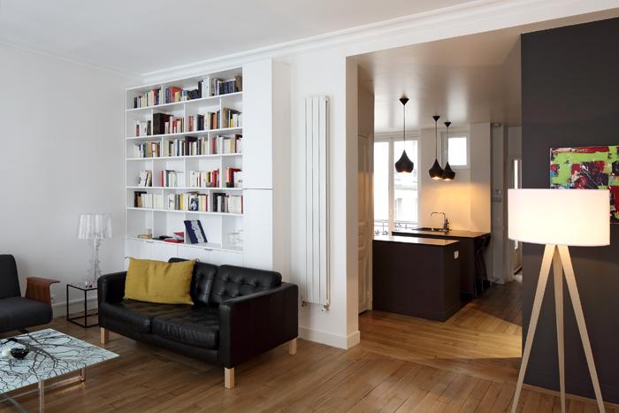 Réunion de deux appartements