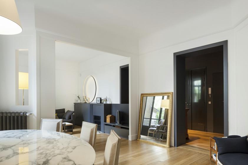 restructuration complète d'un appartement parisien