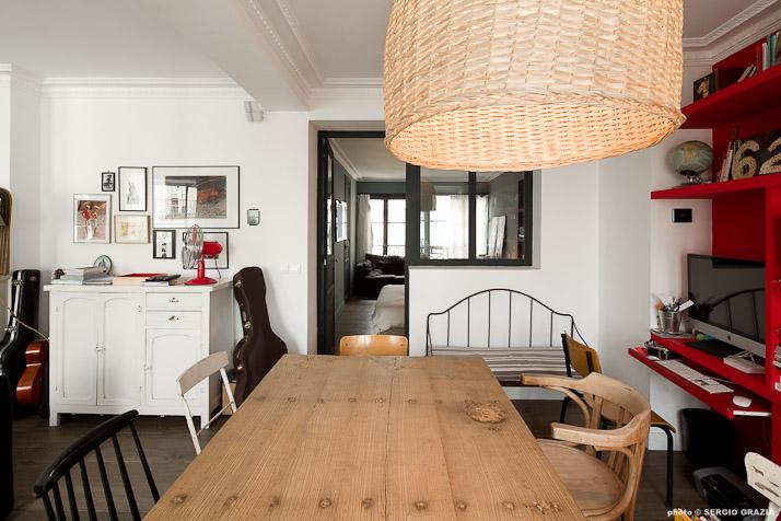 Mission de complète appartement de 100m² issue de liaison entre de deux lots con