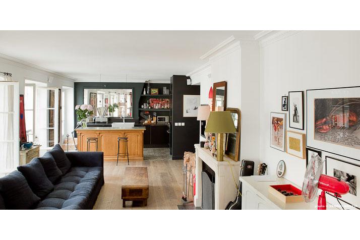Mission de complète appartement de 100m² issue de liaison entre de deux lots con