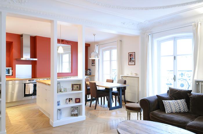 Rénovation complète d'appartement haussmanien 