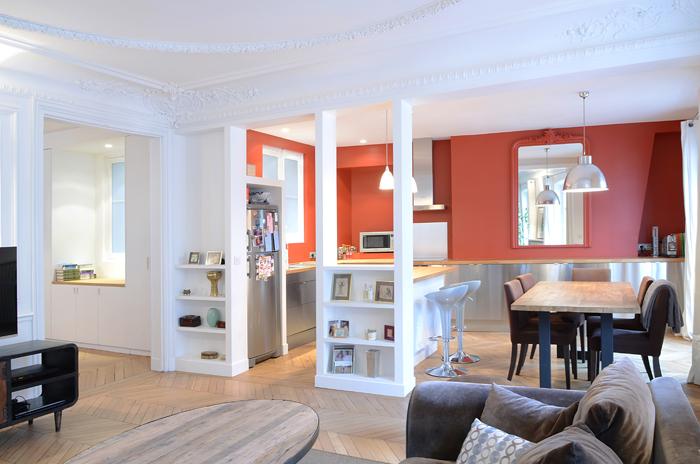Rénovation complète d'appartement haussmanien 