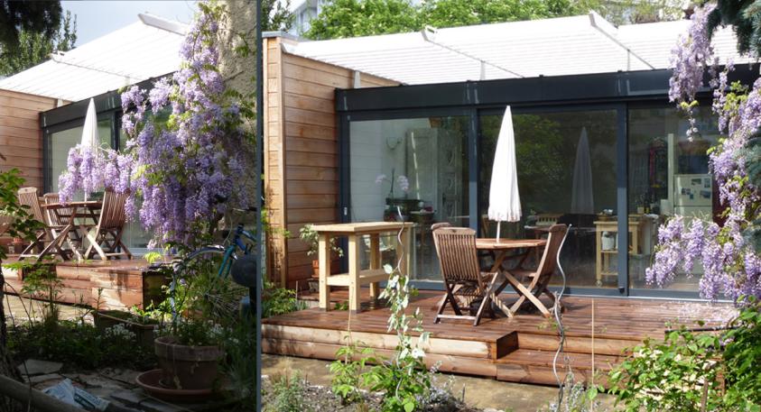 Projet d'extension d'une petite maison de ville à Grenoble