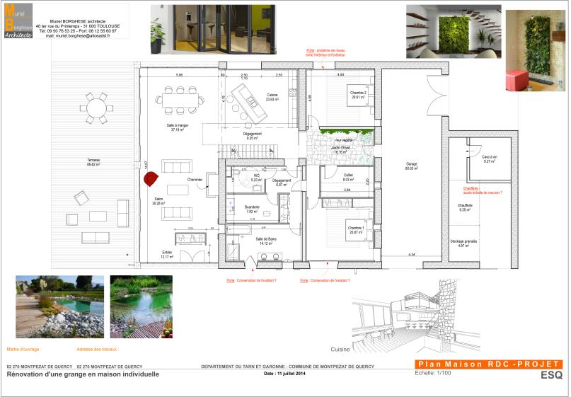Projet Rez de chaussée Grange