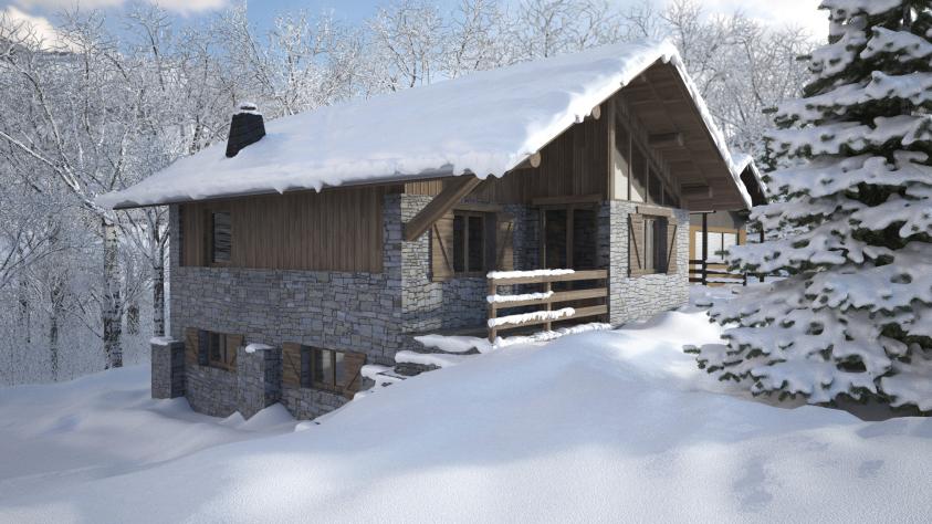 Rénovation et amélioration énergétique et thermique d'un chalet dans la station 