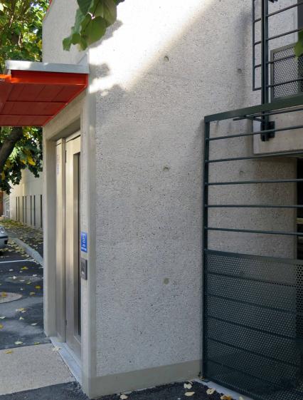 détail béton bouchardé