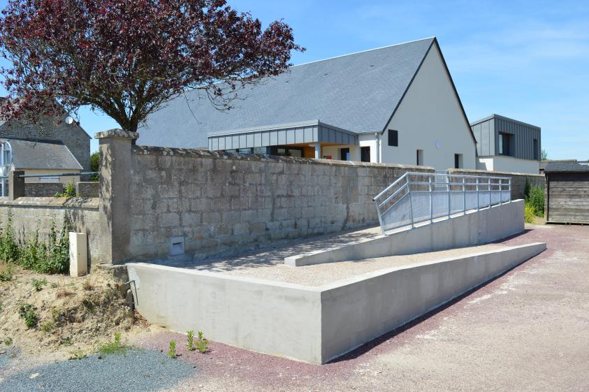 rampe d'accès à salle communale