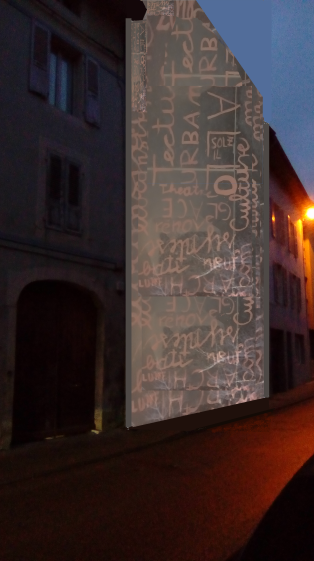 Rénovation et reconstruction en boutique à souvenirs de 3 étages transparent 