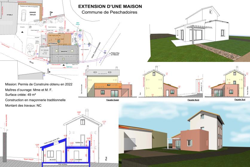 EXTENSION D'UNE MAISON a PESCHADOIRES