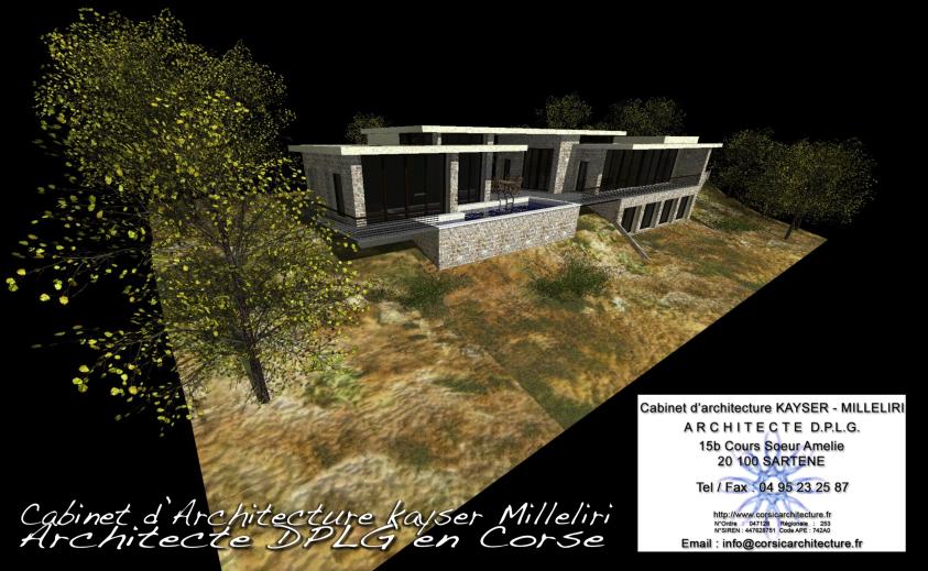 Cabinet d'Architecture Kayser Milleliri, Architecte DPLG en Corse http://www.cor