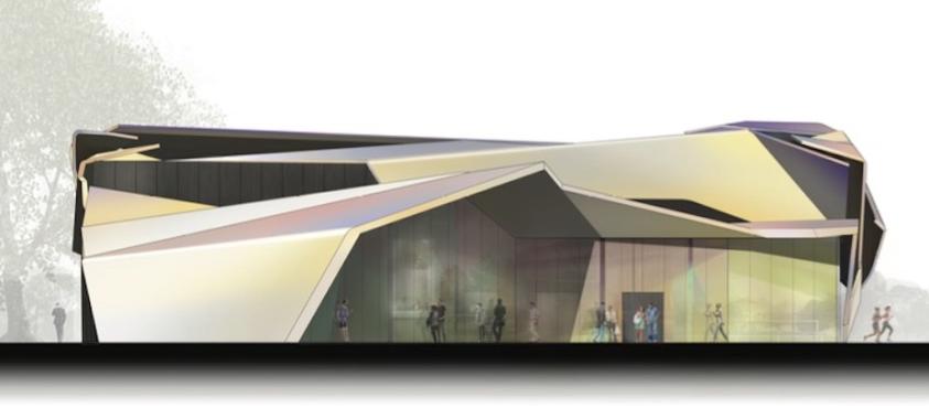 Concours Gymnase à Valence (non lauréat) - façade Nord