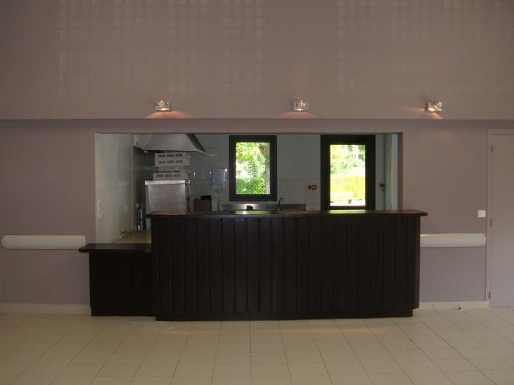 Vue sur le bar modifié