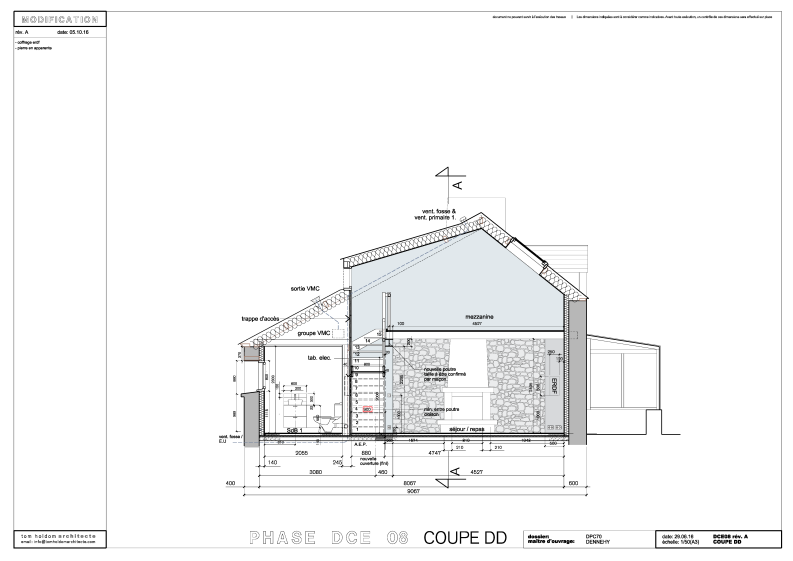 plan en coupe