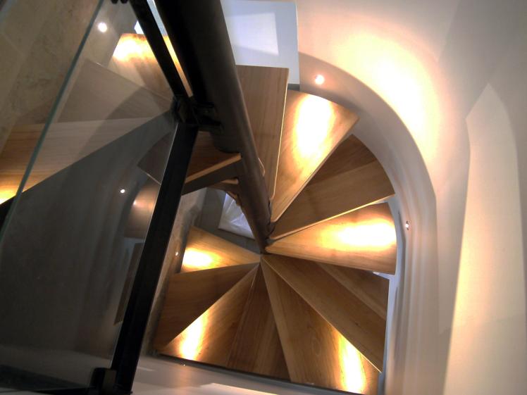 Escalier d'accès à la suite parentale