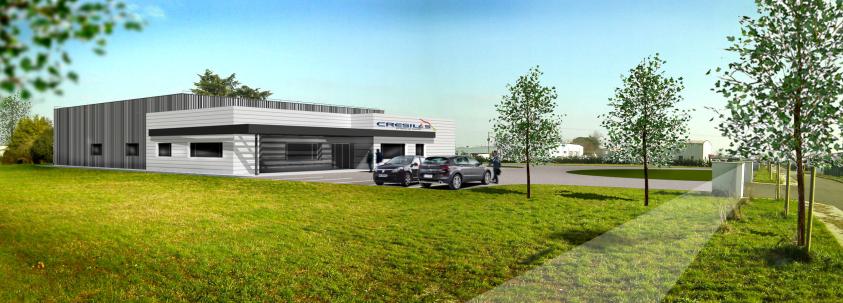 Construction d'un atelier de production avec bureaux