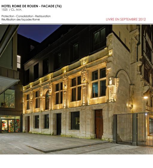 Façades Romé - Vue après travaux et mise en lumière