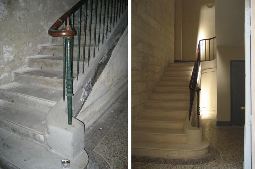 Avant / Après - Escalier existant