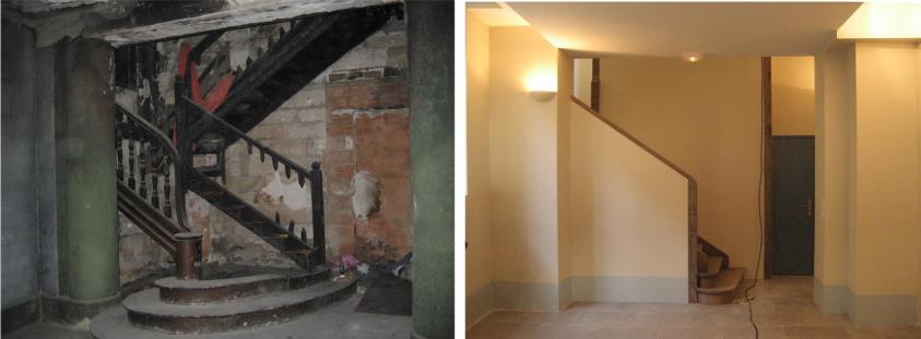 Avant / Après - Escalier incendié