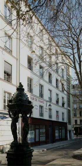  Restauration en PSMV du Marais avec restructuration des ailes en fond de cour e