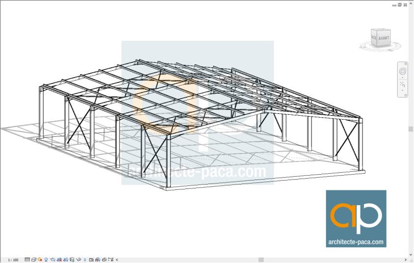 Hangar Professionnel Structure Metallique