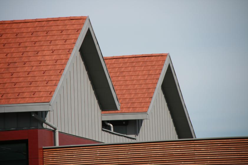 Détail toiture - Collège du Trièves à Mens