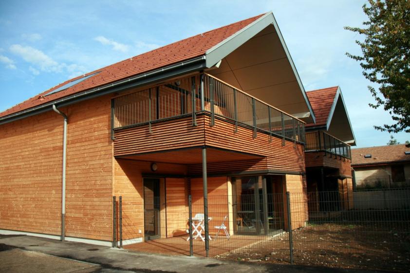Villas - Façade Sud - Collège du Trièves à Mens
