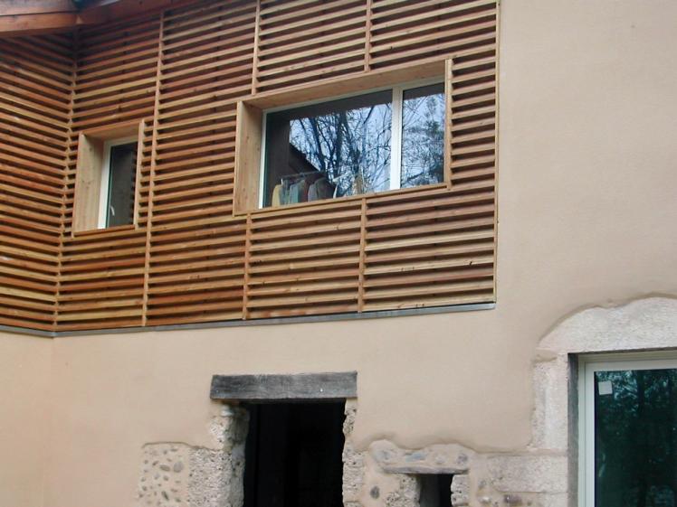 Détail bardage - Maison Flasseur