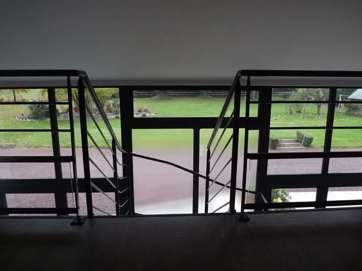 Transparences et vue tramée sur le jardin