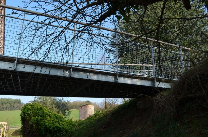 Passerelle bois et métal