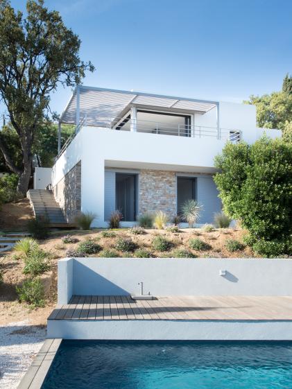 Villa FD « Sur la Corniche », Le Lavandou, Var.       photo: Jours&Nuits