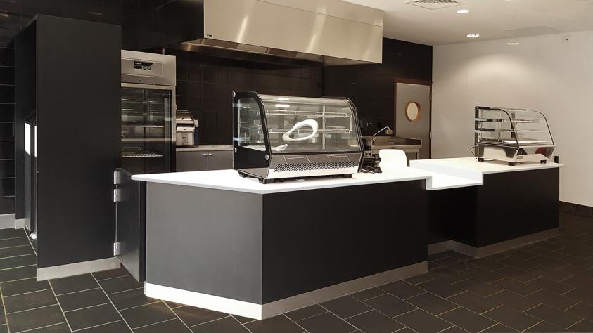 EXTENSION DE LA FACULTE DES SPORTS - LIEVIN: distribution de la cafeteria du CRO