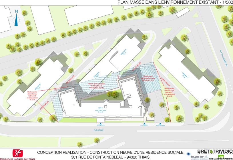 plan masse avant démolition