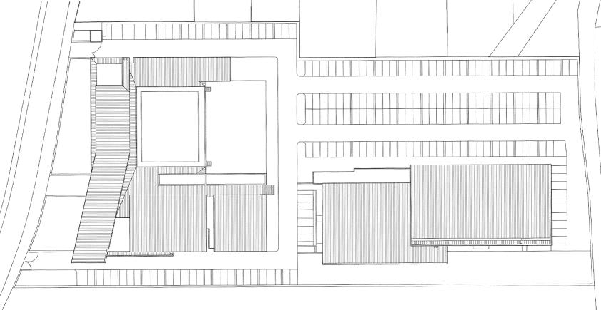 GYMNASE ET CENTRE DE RECHERCHE DE LA FACULTE DES SPORTS - LIEVIN: plan masse