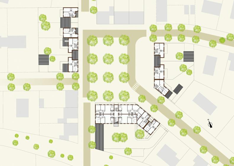 LOGEMENTS H&E - FRANQUEVILLE-SAINT-PIERRE : plan du R+1