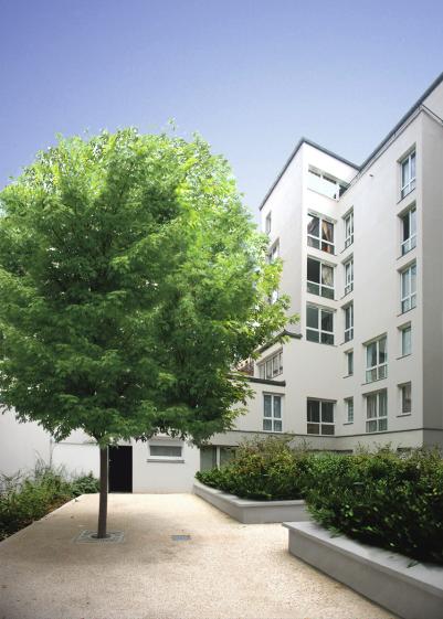 vue de la cour jardin