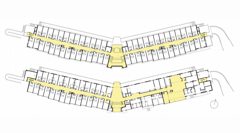 plans RDC et étage courant