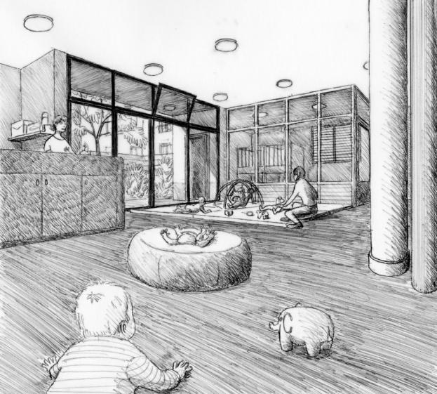 croquis espace des petits