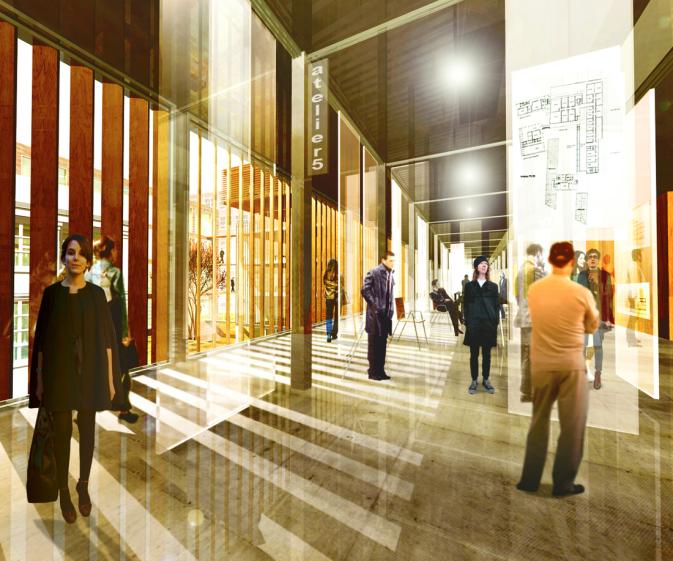 vue perspective de la galerie