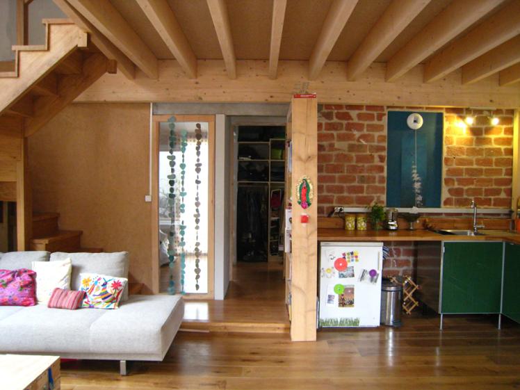 Séjour et nouveau plancher