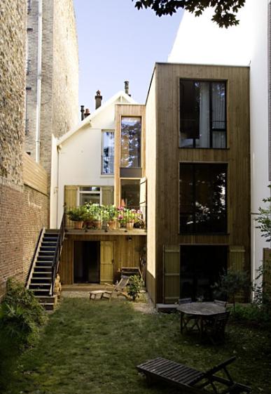 Vue de l'extension, côté jardin