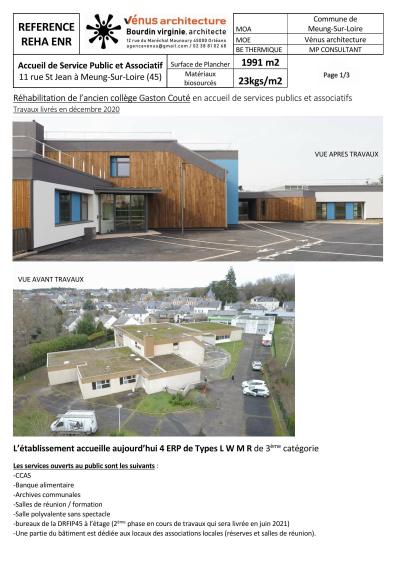 Accueil de services publics & associatifs de Meung-Sur-Loire (45)