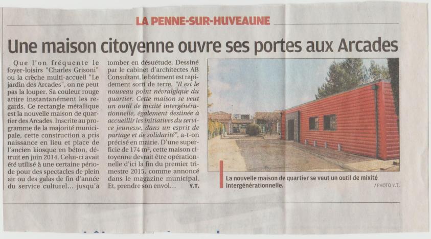 maison ossature bois et revetement acier de couleur