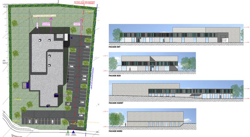 Plan masse et façades