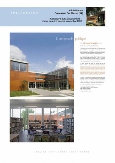 Publication construire avec un architecte/ ordre des architectes 2009